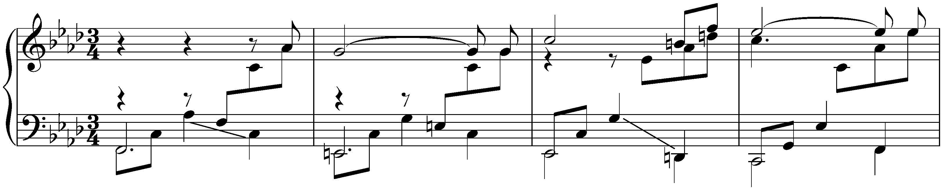 Kurze Stücke; 16. F minor