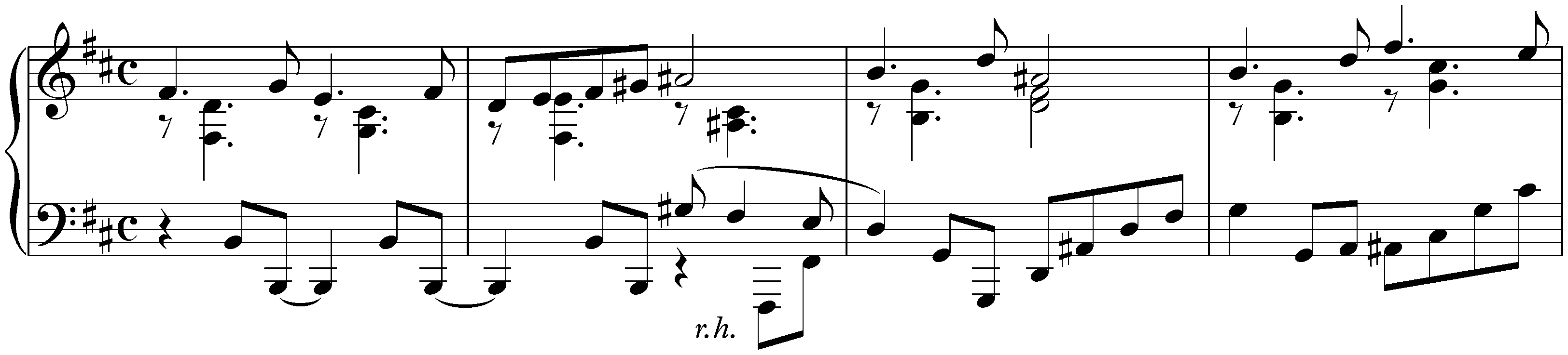 Kurze Stücke; 19. B minor