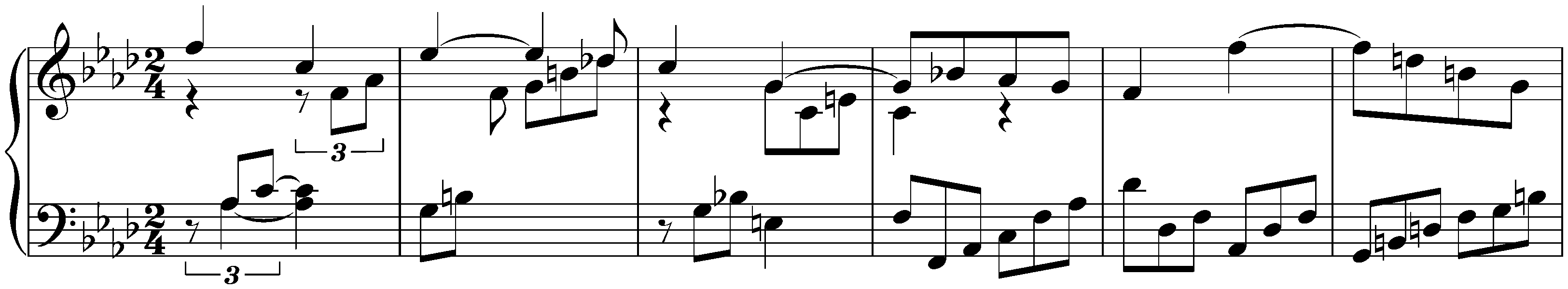 Sonatenentwürfe; 2. Clavierstück in F minor