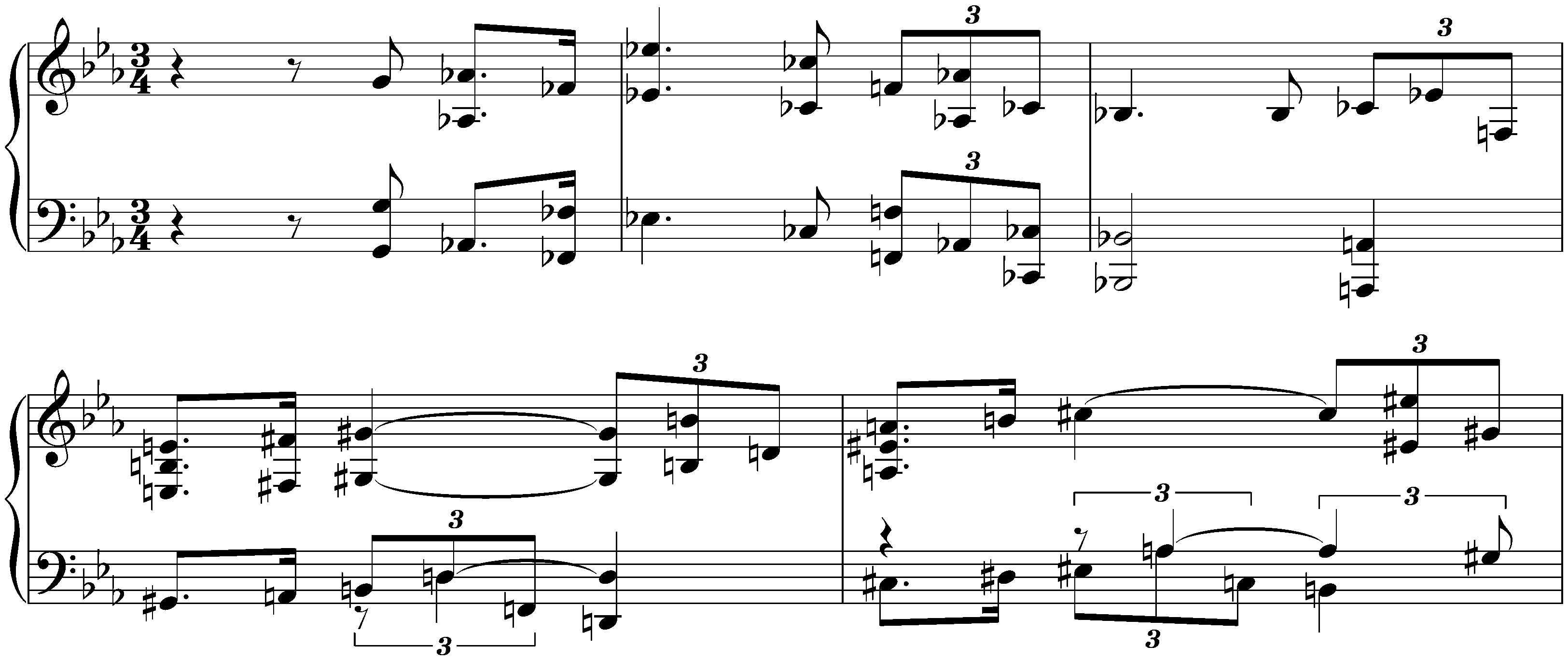 Sonatenentwürfe; 5. (3.) E-flat major (second version)