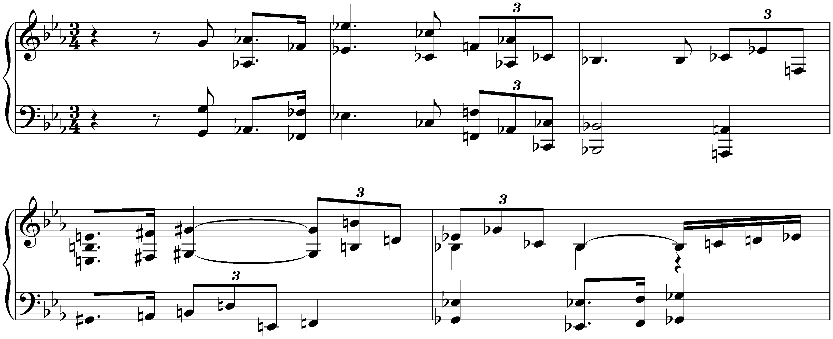 Sonatenentwürfe; 5. (3.) E-flat major (third version)