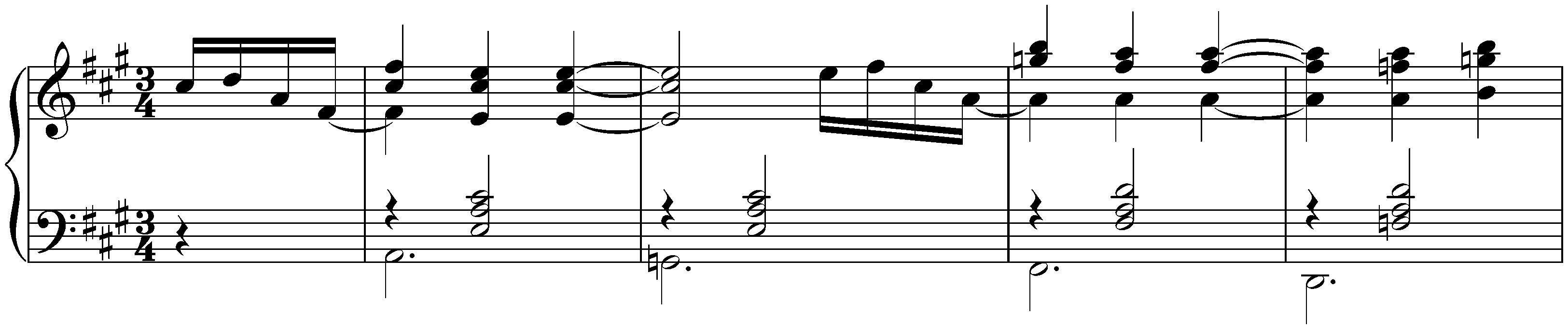Variationenthemen; 1. Walzertema in A major