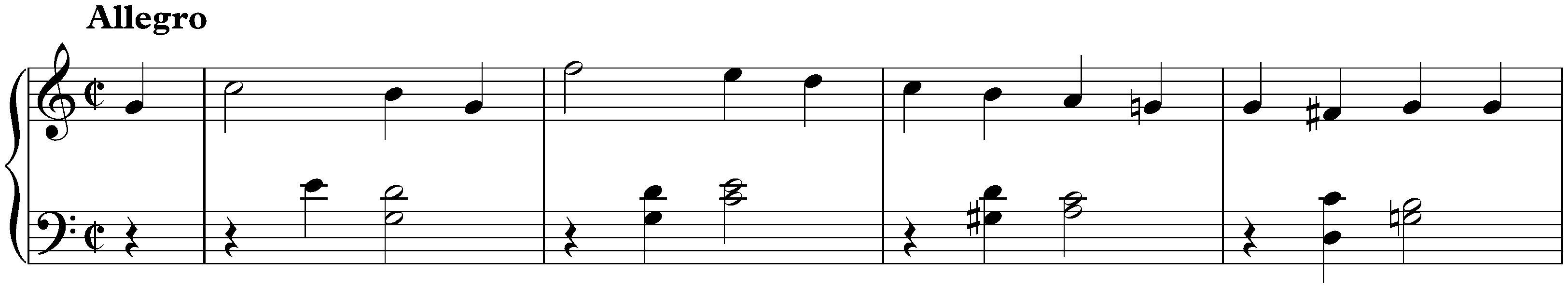 Variationssätzchen; 1. C major
