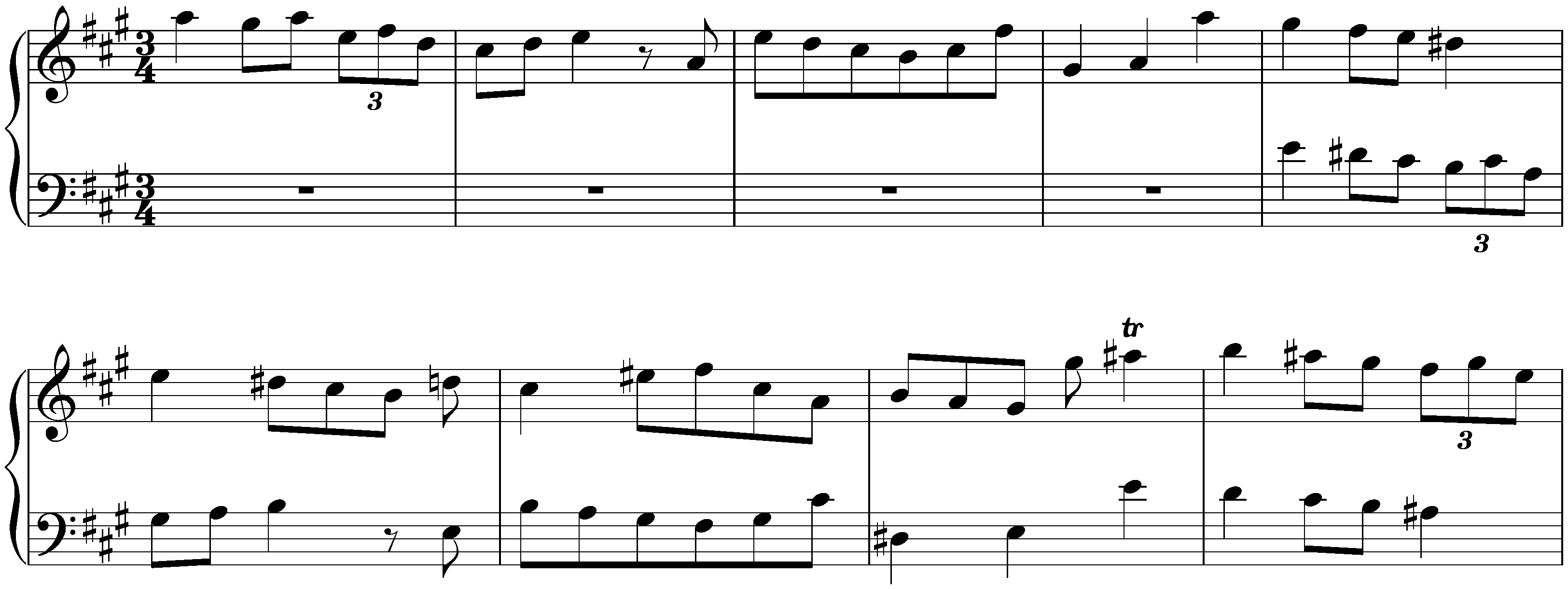 Circle Canon in A major, Anh. III/3
