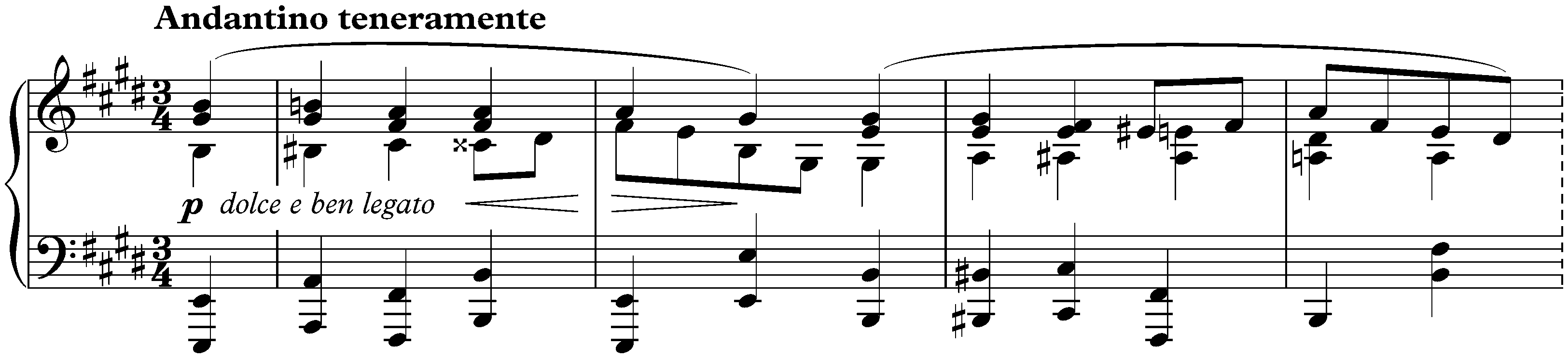 Seven Fantasies, op. 116; 6. Intermezzo in E major