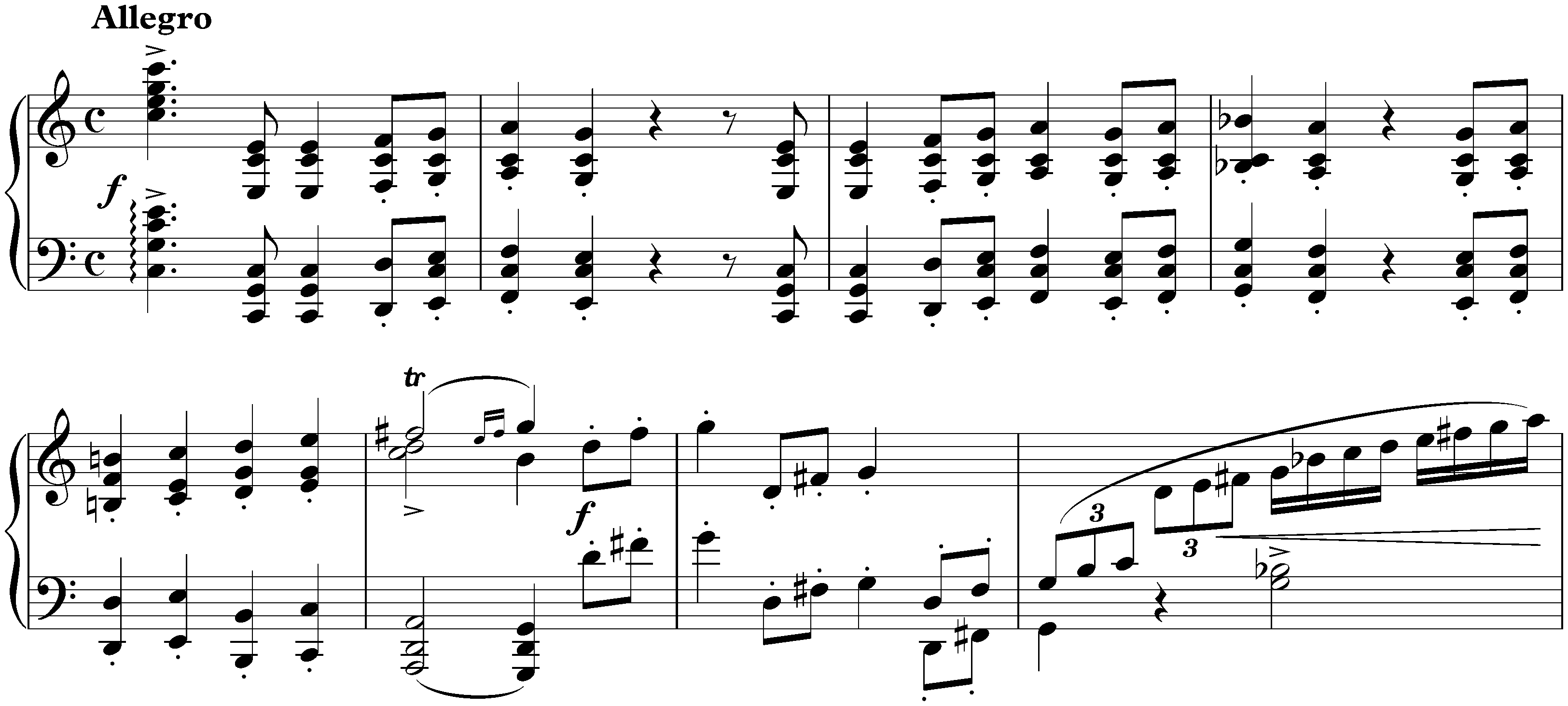 Sonata no. 1 in C major, op. 1; 1. Allegro
