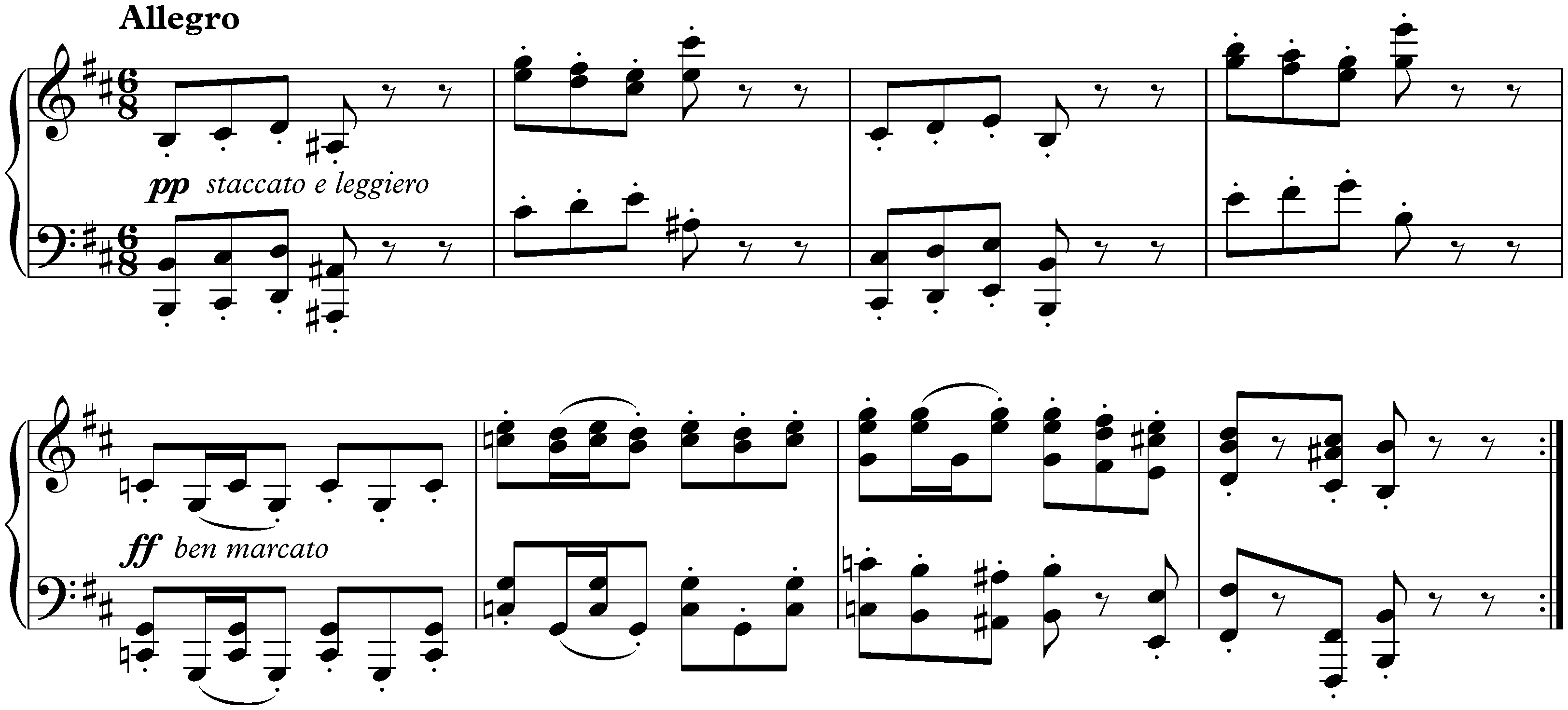 Sonata no. 2 in F-sharp minor, op. 2; 3. Scherzo: Allegro