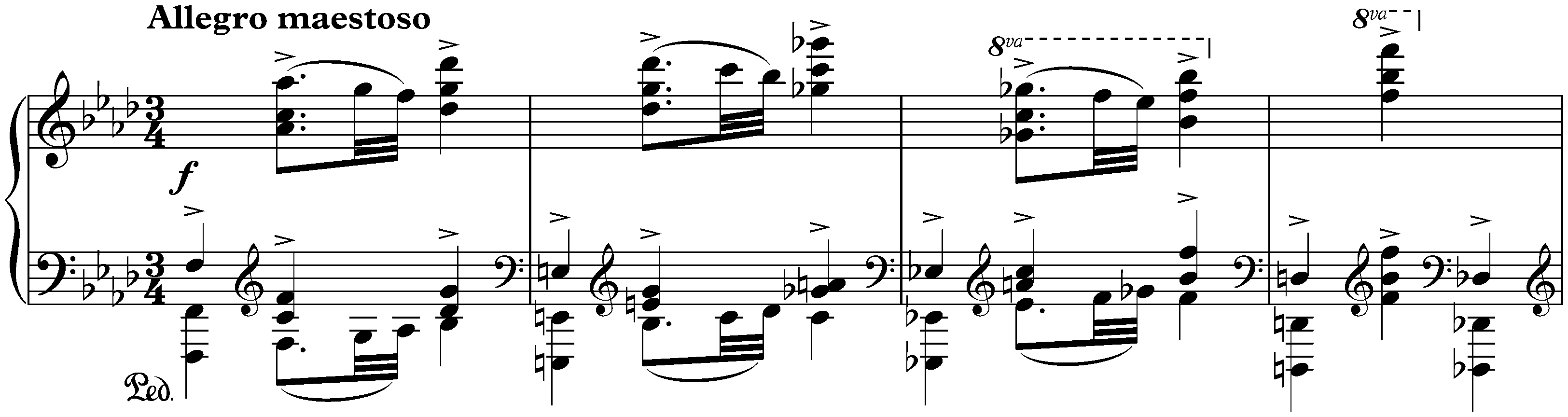 Sonata no. 3 in F minor, op. 5; 1. Allegro maestoso
