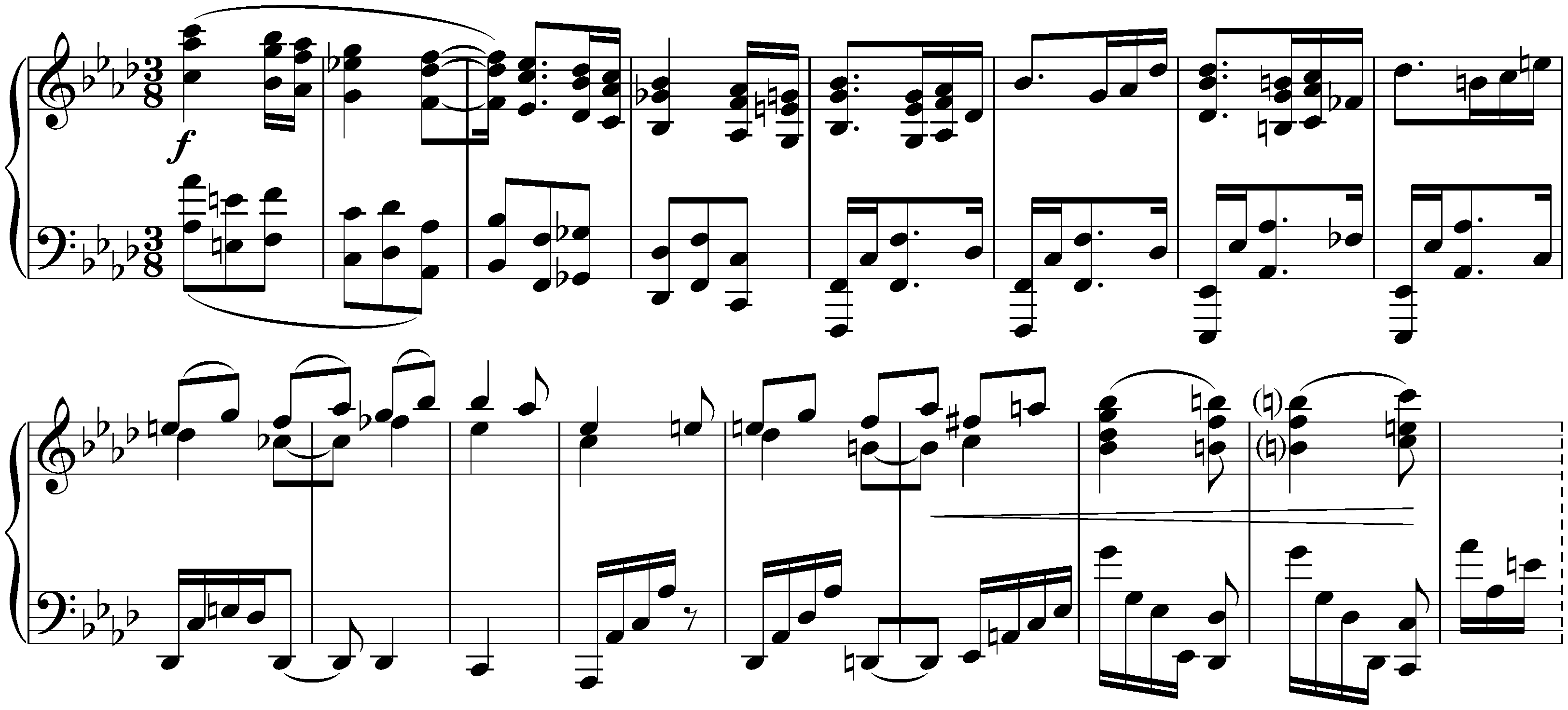 Sketches, Anh. III/15; 2. A-flat major