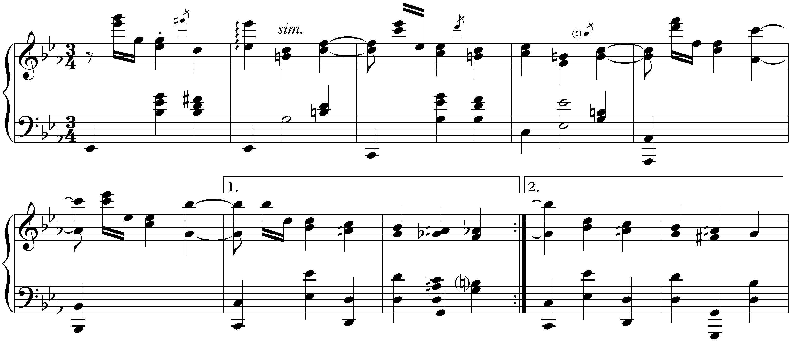 Sketches, Anh. III/15; 7. E-flat major