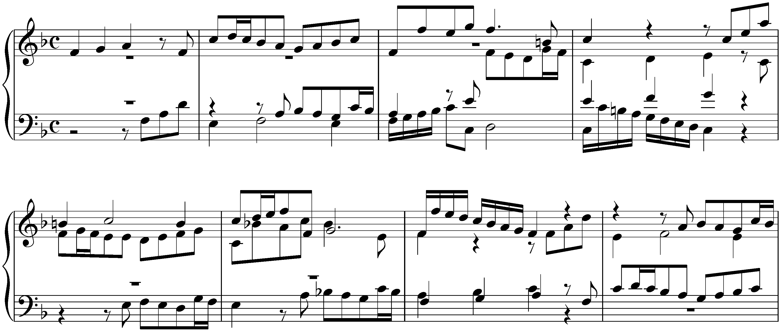 Three Fugues, KK VIIa/2 (Luigi Cherubini); 2. F major