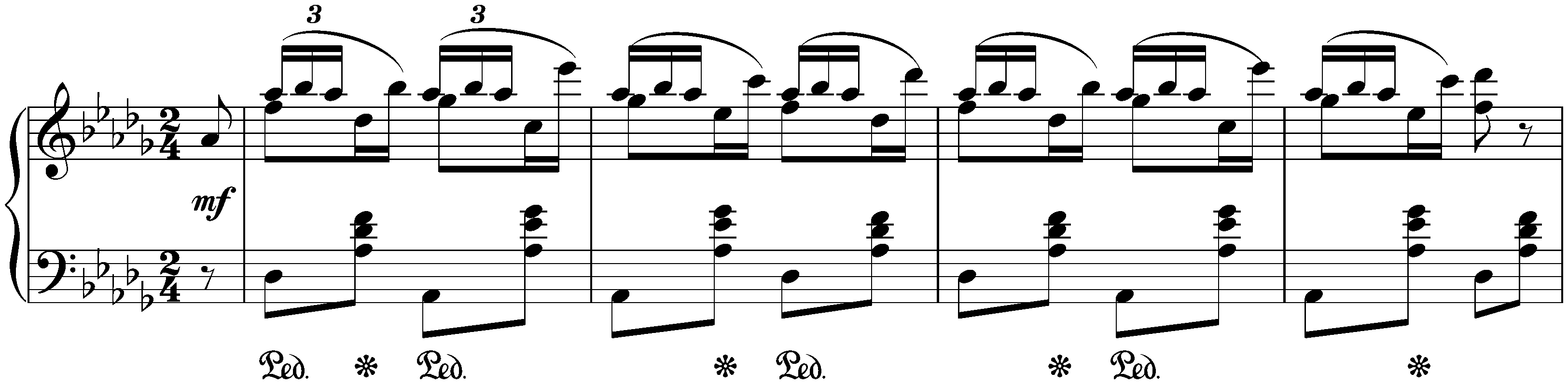 Three Écossaises, op. 72 no. 3; 3. D-flat major