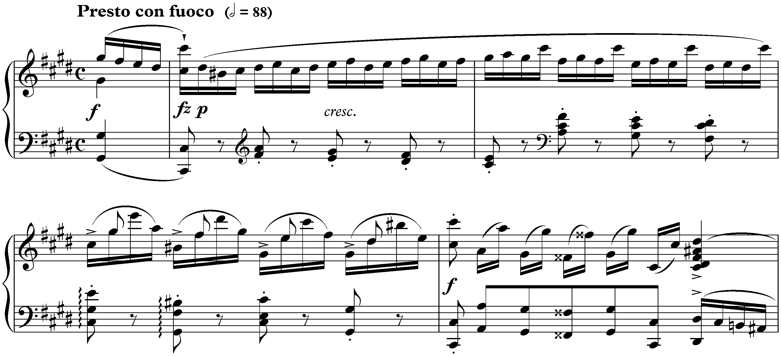 Twelve Études, op. 10; 4. C-sharp minor