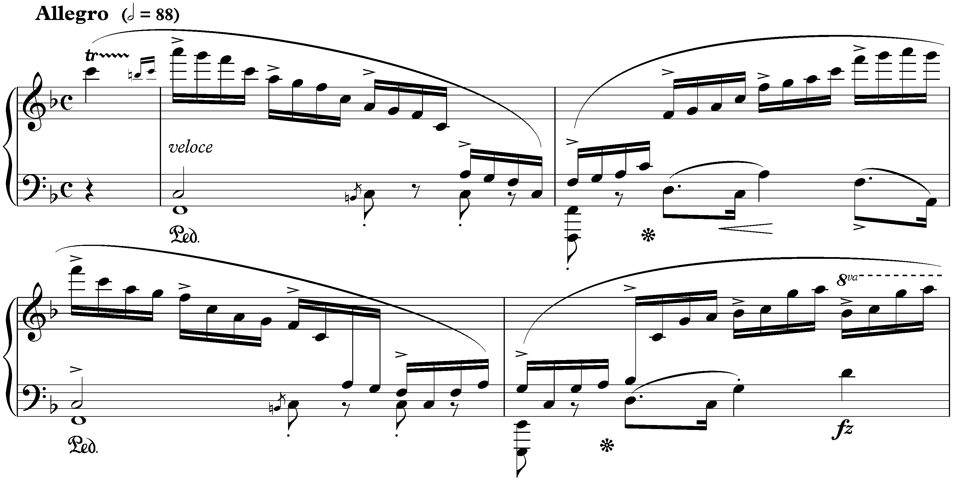 Twelve Études, op. 10; 8. F major