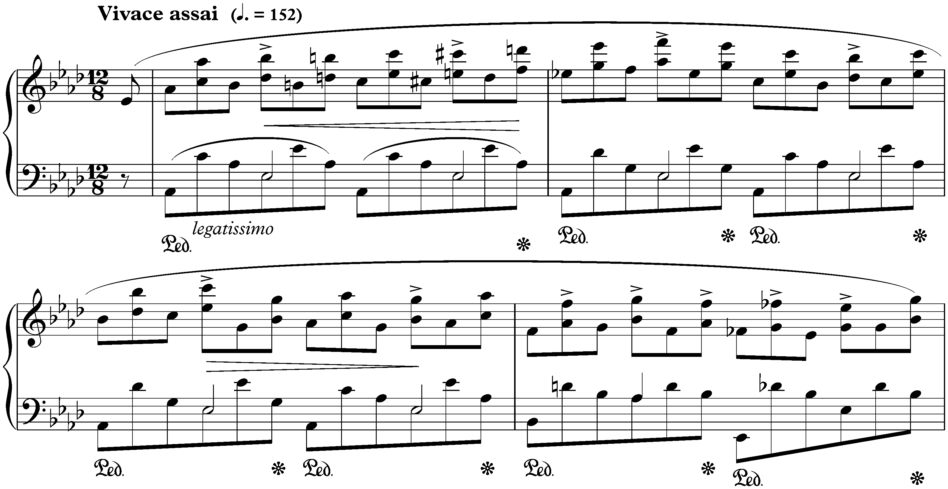Twelve Études, op. 10; 10. A-flat major