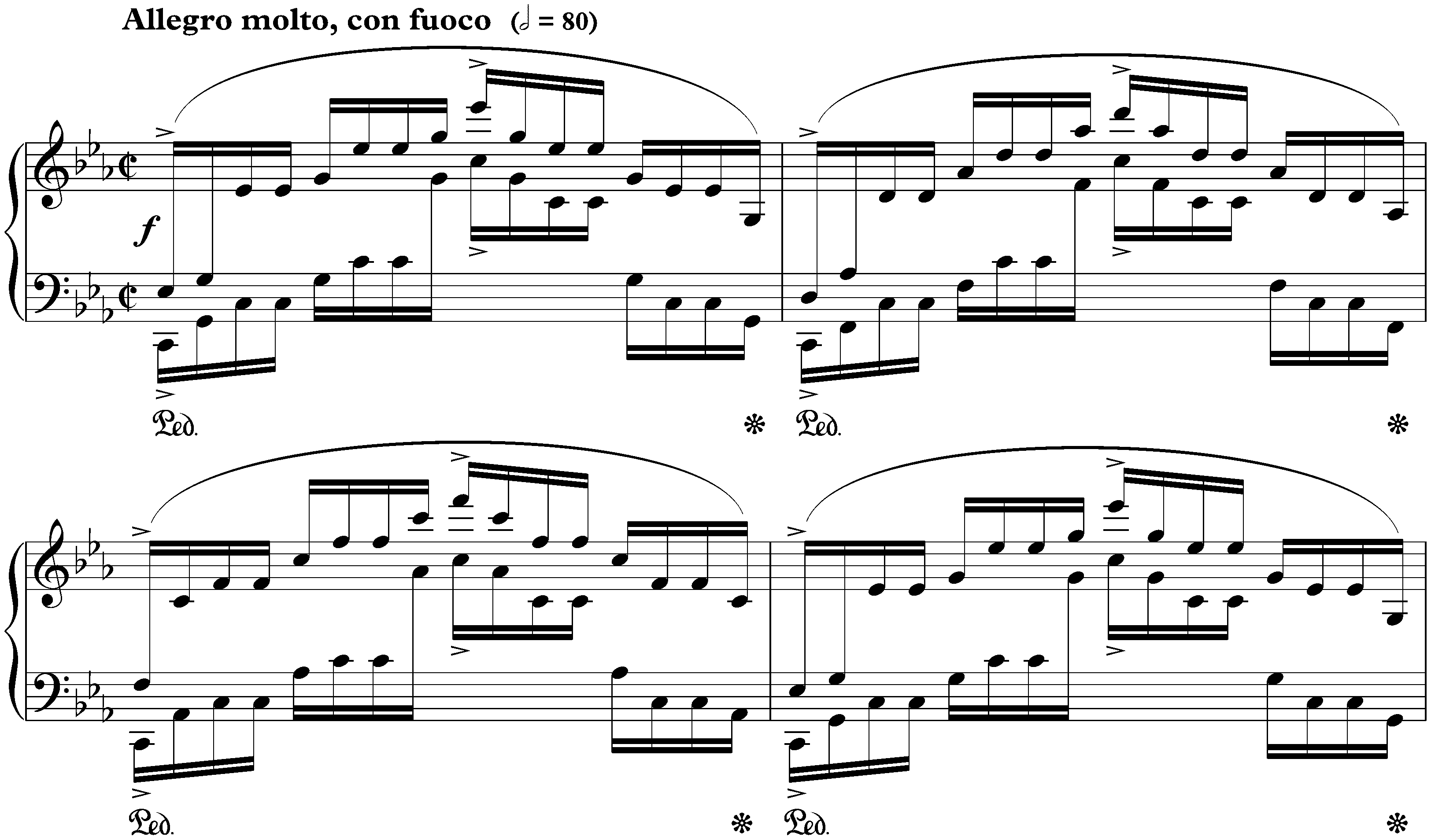 Twelve Études, op. 25; 12. C minor