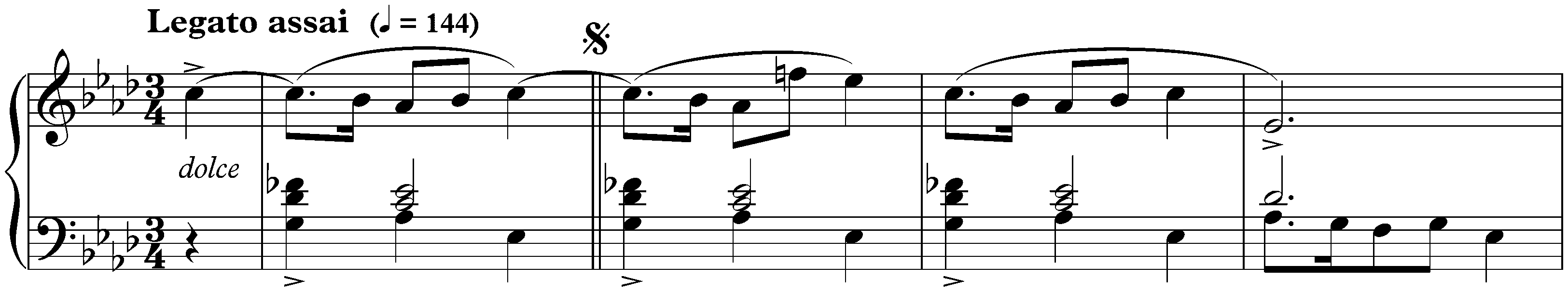 Four Mazurkas, op. 17; 3. A-flat major