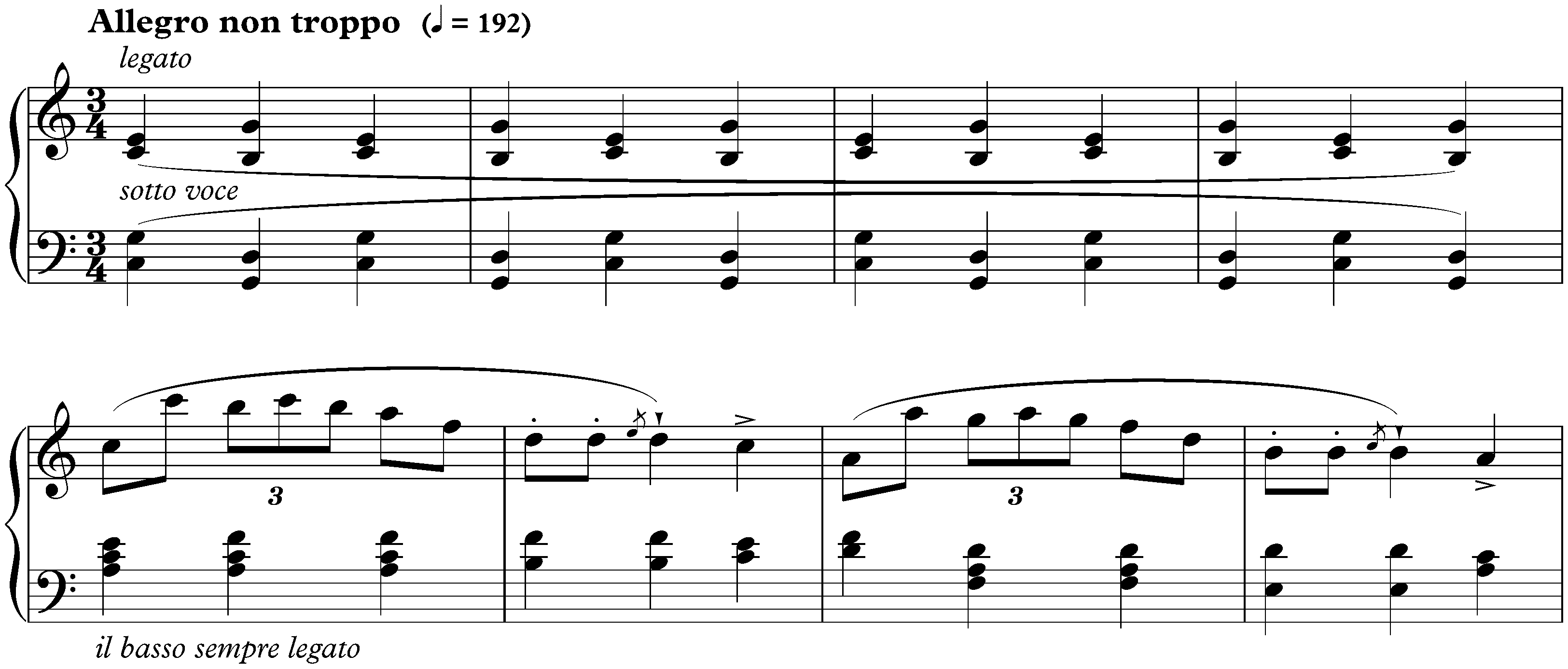 Four Mazurkas, op. 24; 2. C major
