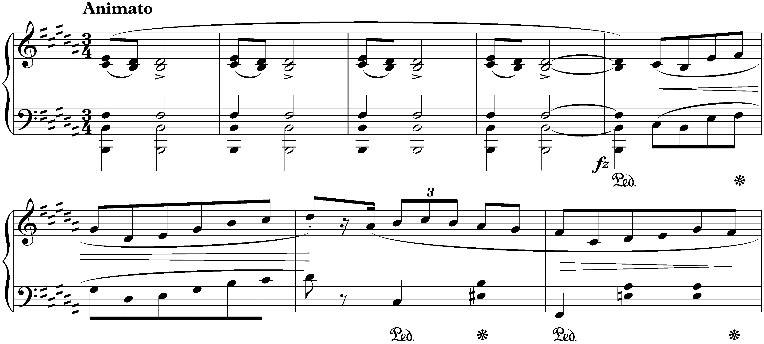 Four Mazurkas, op. 41; 3. B major