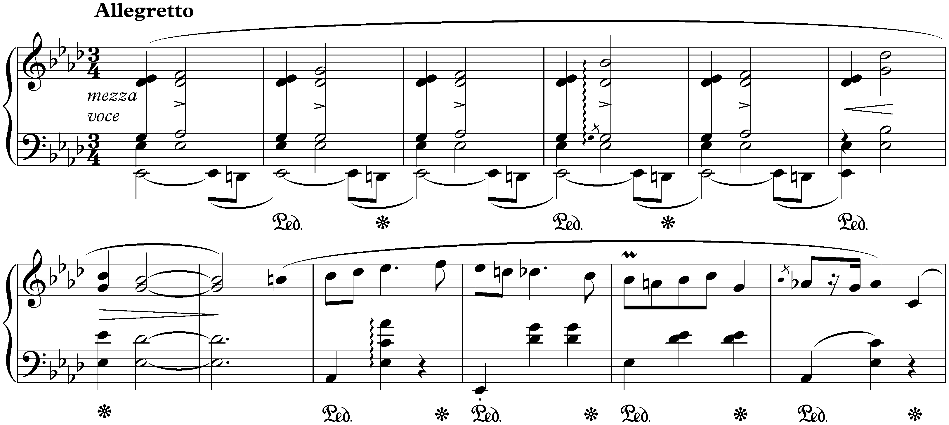 Three Mazurkas, op. 50; 2. A-flat major