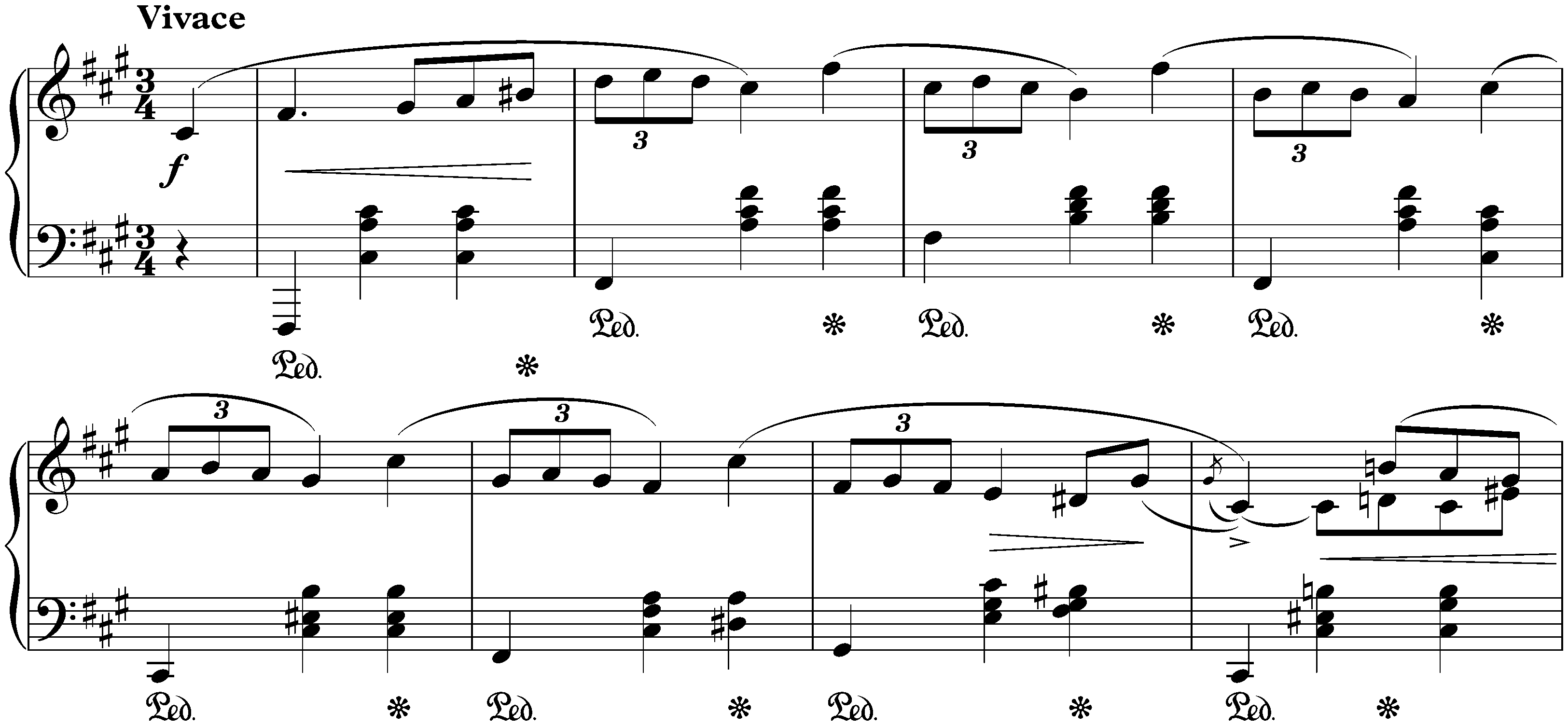 Three Mazurkas, op. 59; 3. F-sharp minor