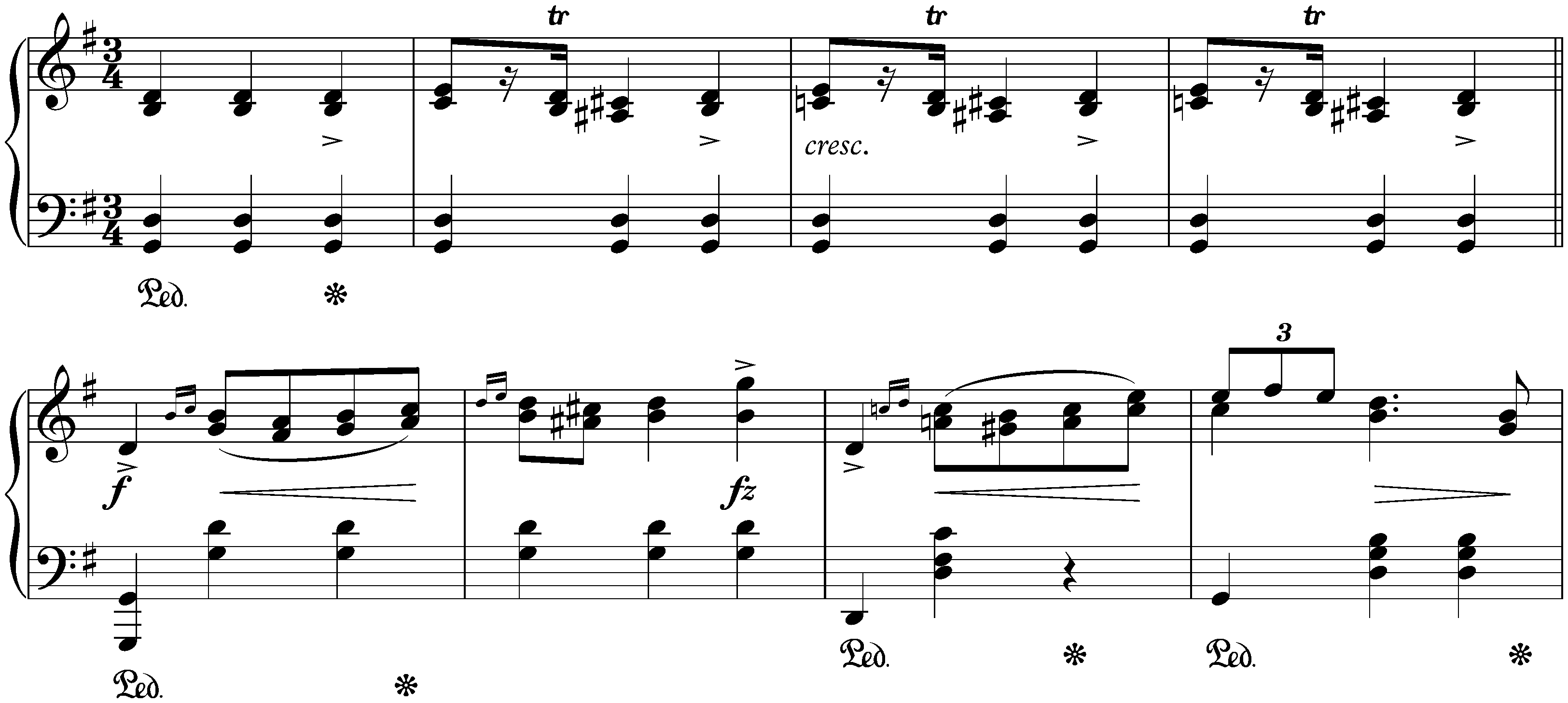 Four Mazurkas, op. 67; 1. G major