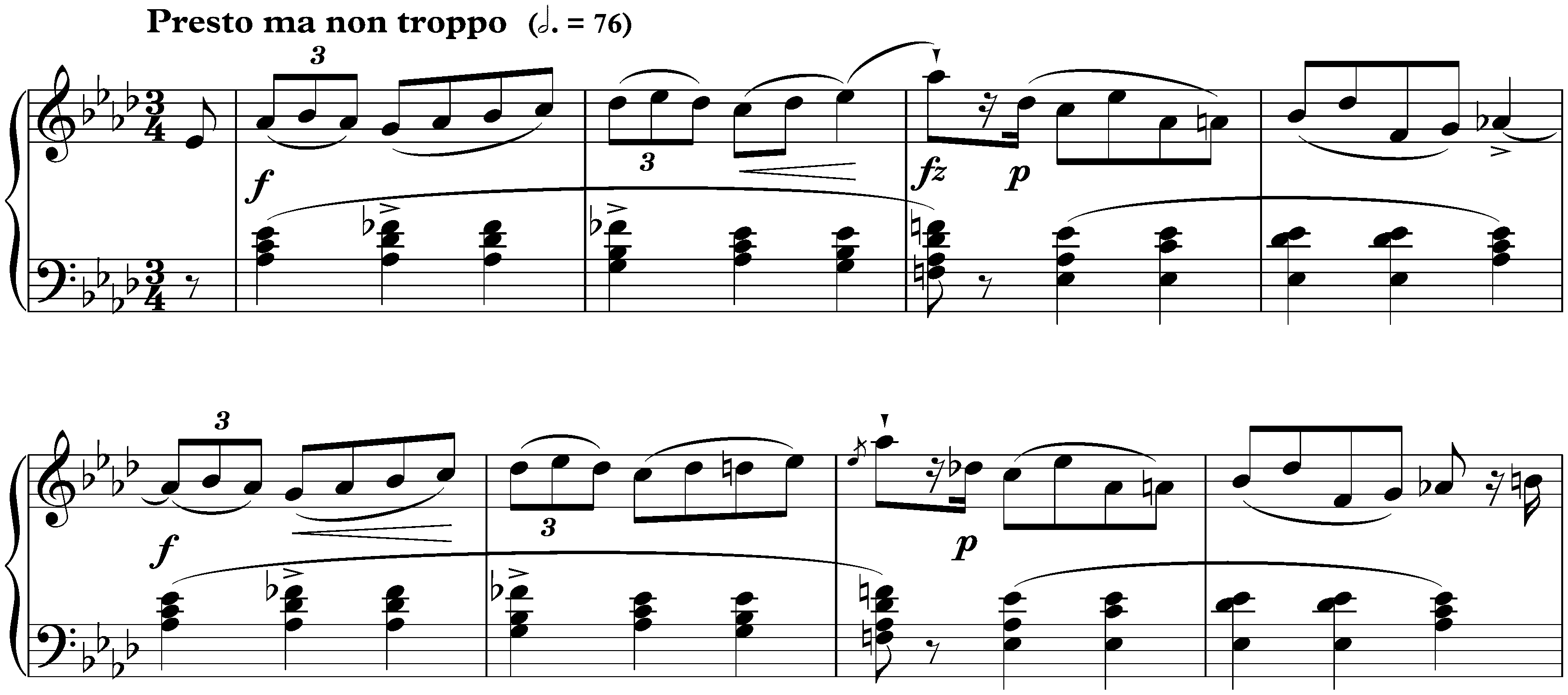 Five Mazurkas, op. 7; 4. A-flat major