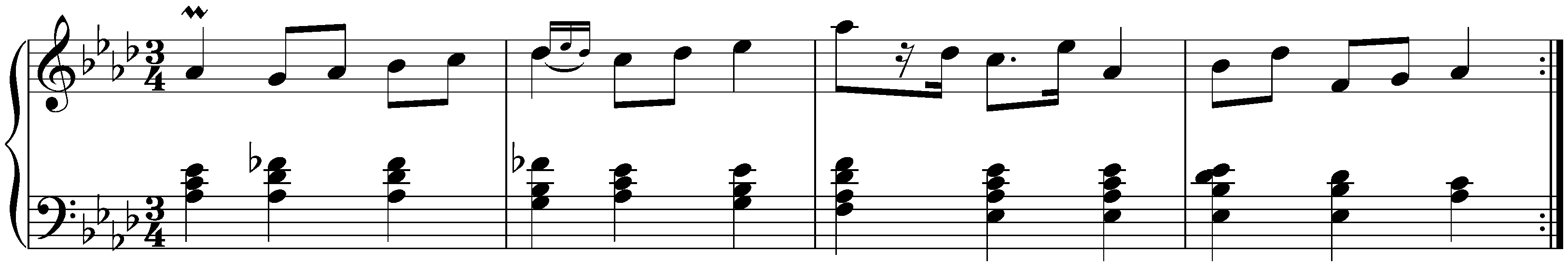 Five Mazurkas, op. 7; 4. A-flat major (first version)