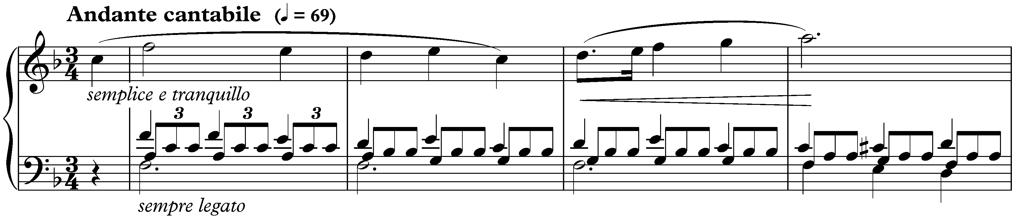 Three Nocturnes, op. 15; 1. F major