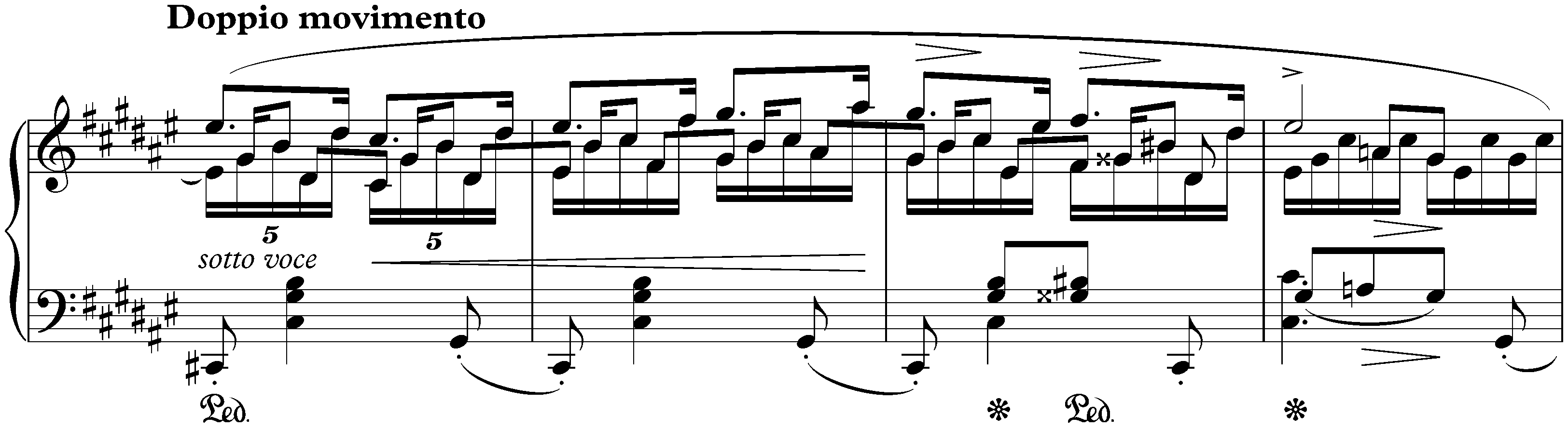 Three Nocturnes, op. 15; 2. F-sharp major