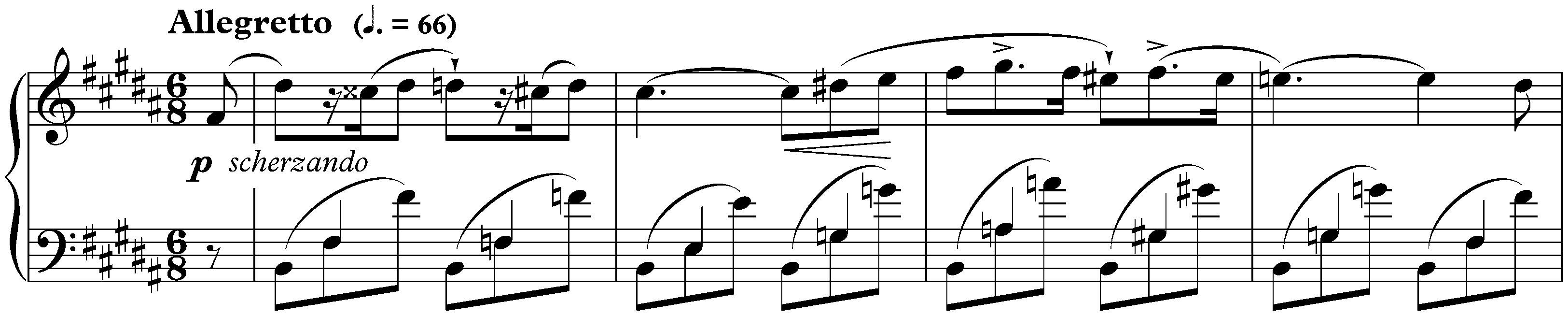 Three Nocturnes, op. 9; 3. B major