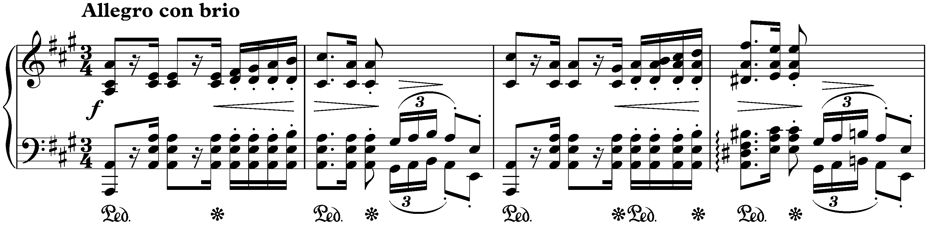 Two Polonaises, op. 40; 1. A major