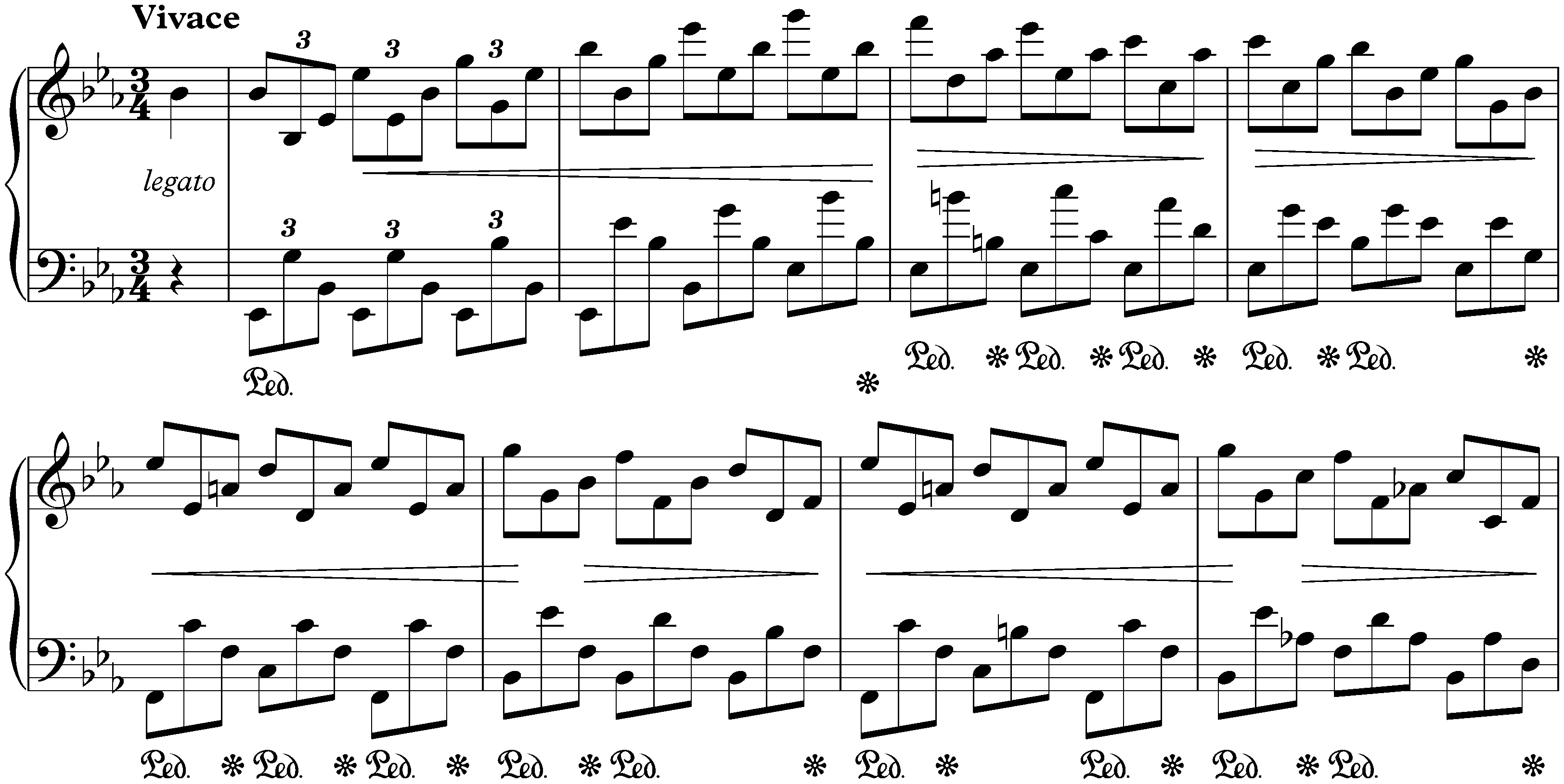 Twenty-four Préludes, op. 28; 19. E-flat major
