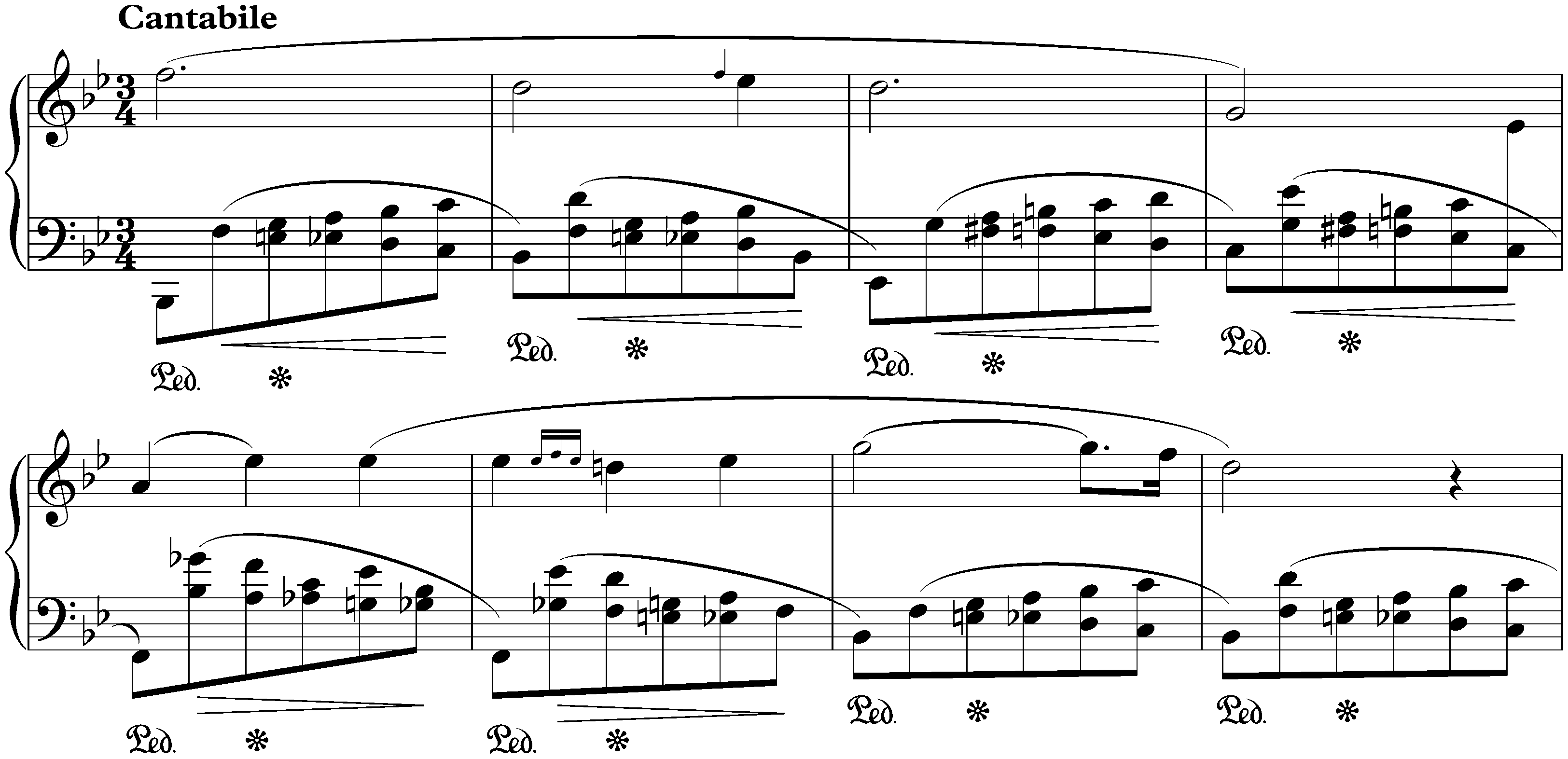 Twenty-four Préludes, op. 28; 21. B-flat major