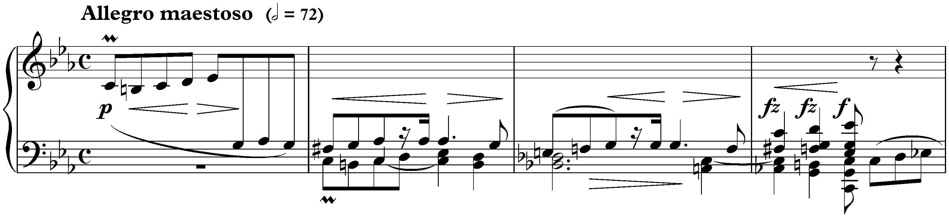 Sonata no. 1 in C minor, op. 4; 1. Allegro maestoso