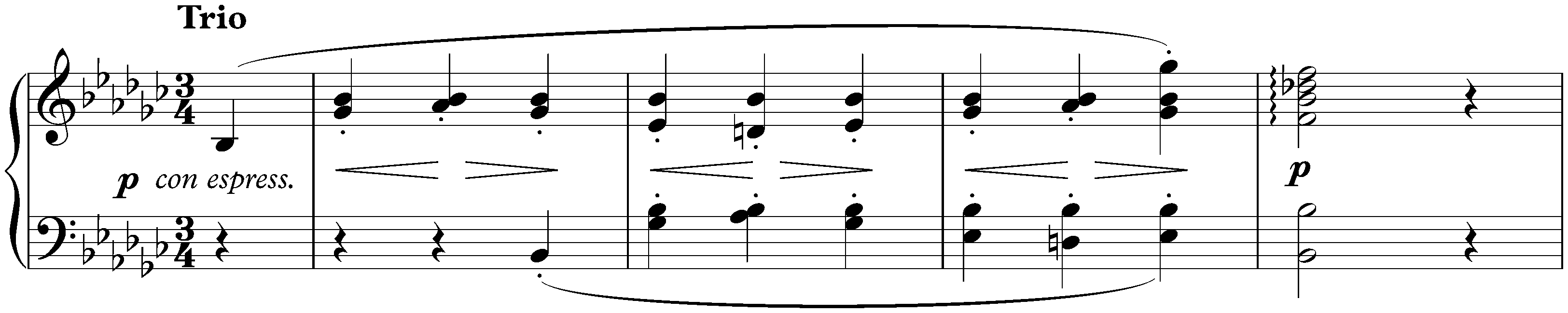 Sonata no. 1 in C minor, op. 4; 2. Menuetto: Allegretto