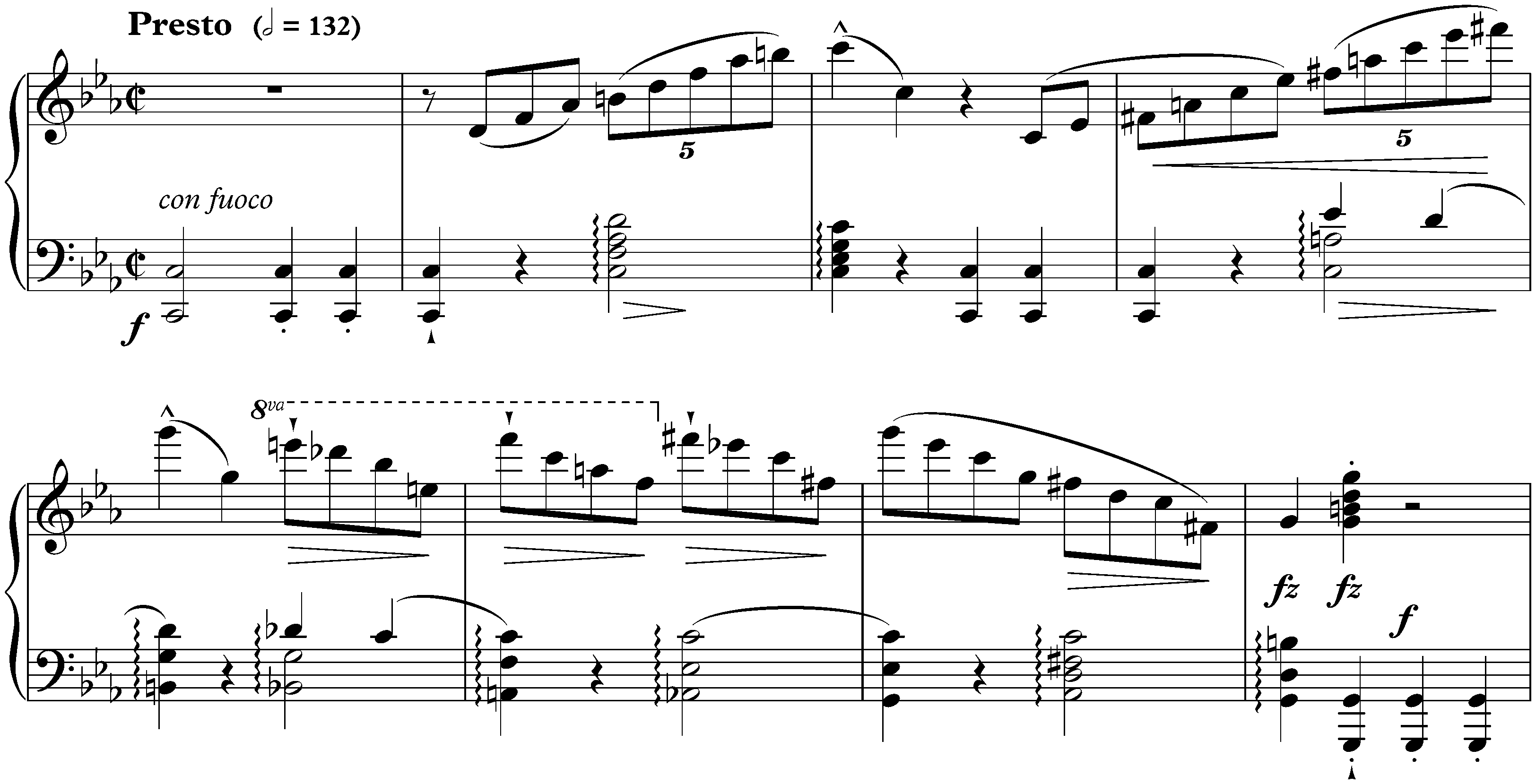 Sonata no. 1 in C minor, op. 4; 4. Finale: Presto