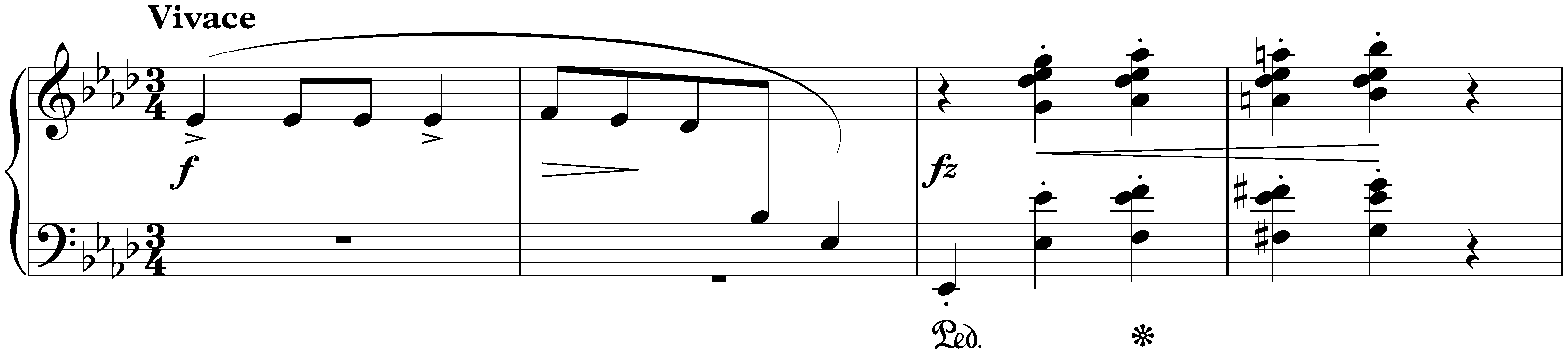 Three Valses, op. 34; 1. A-flat major