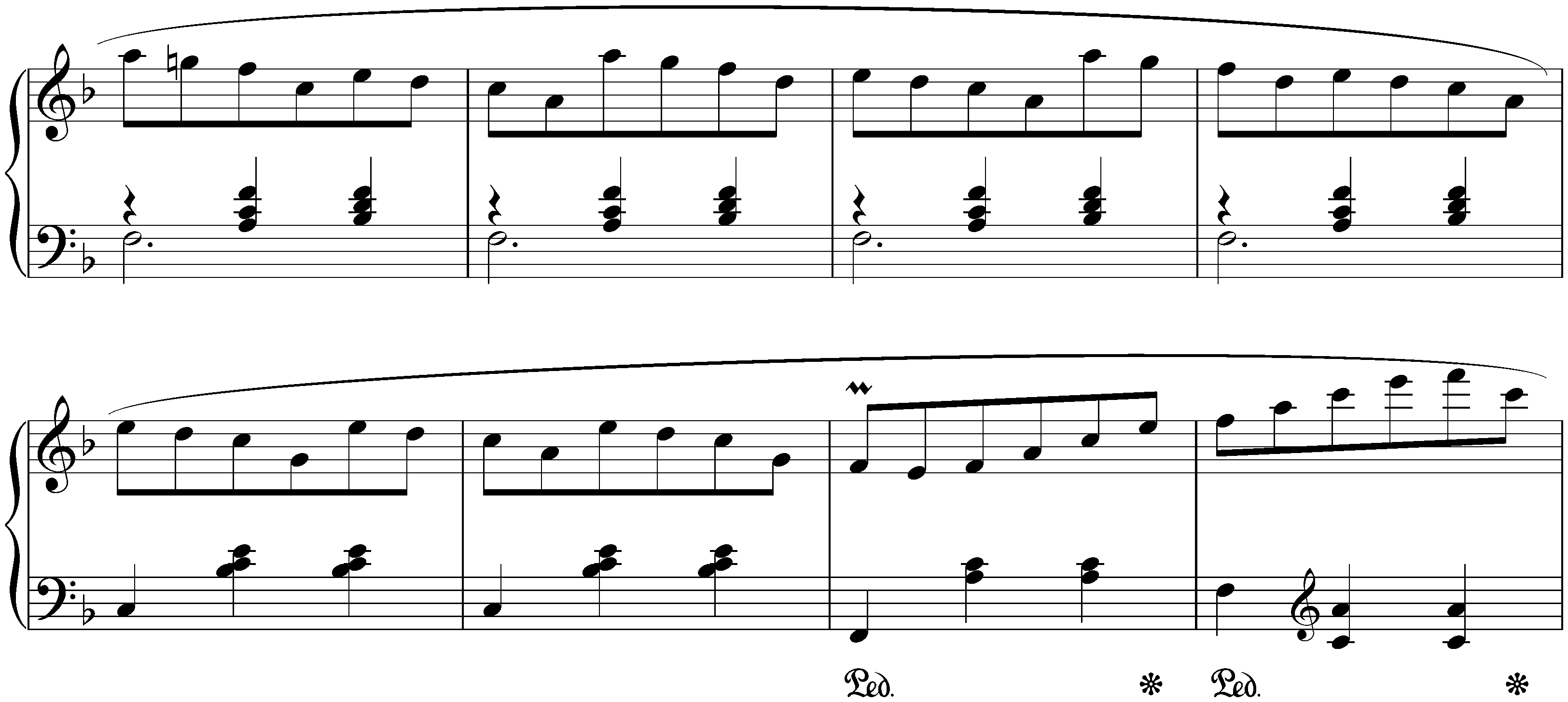 Three Valses, op. 34; 3. F major