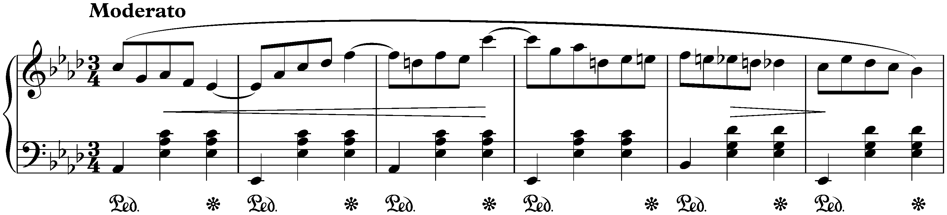 Three Valses, op. 64; 3. A-flat major