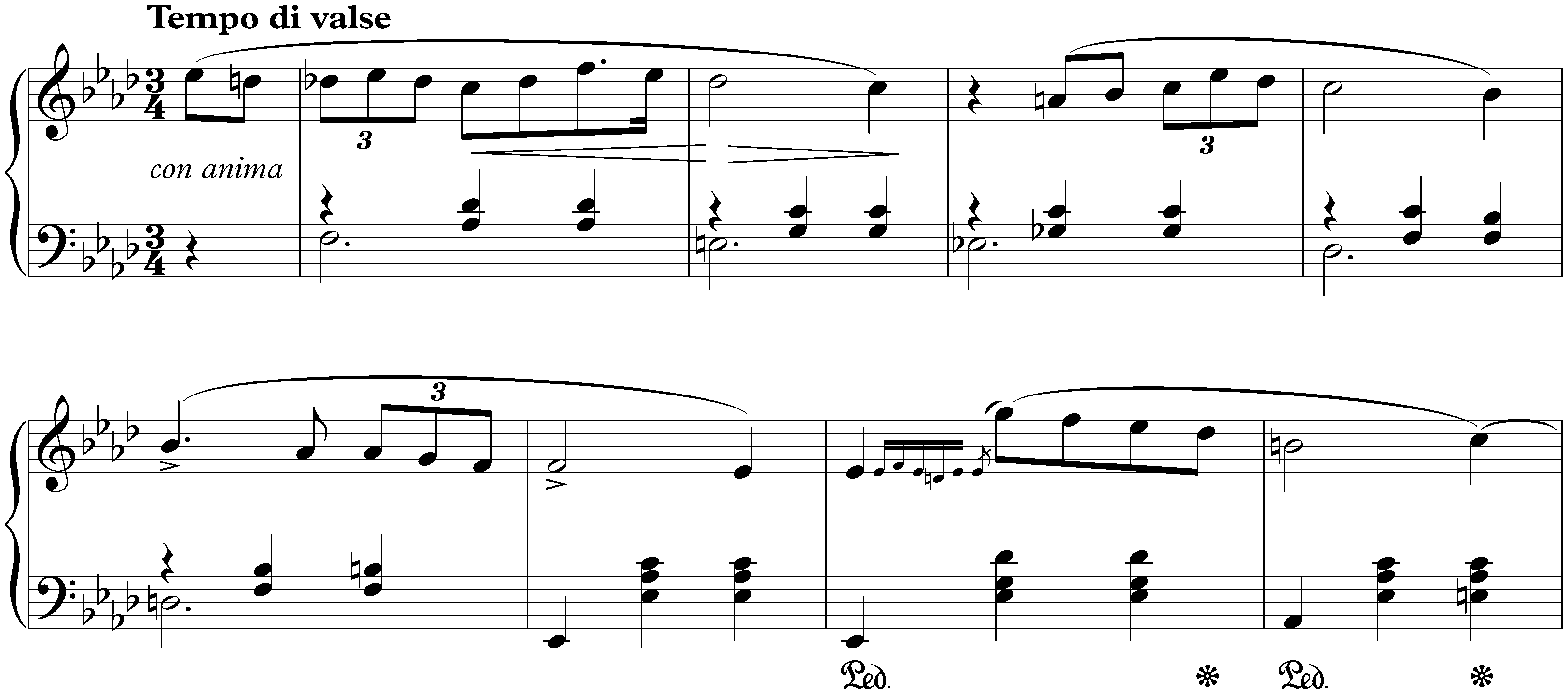 Two Valses, op. 69; 1. A-flat major