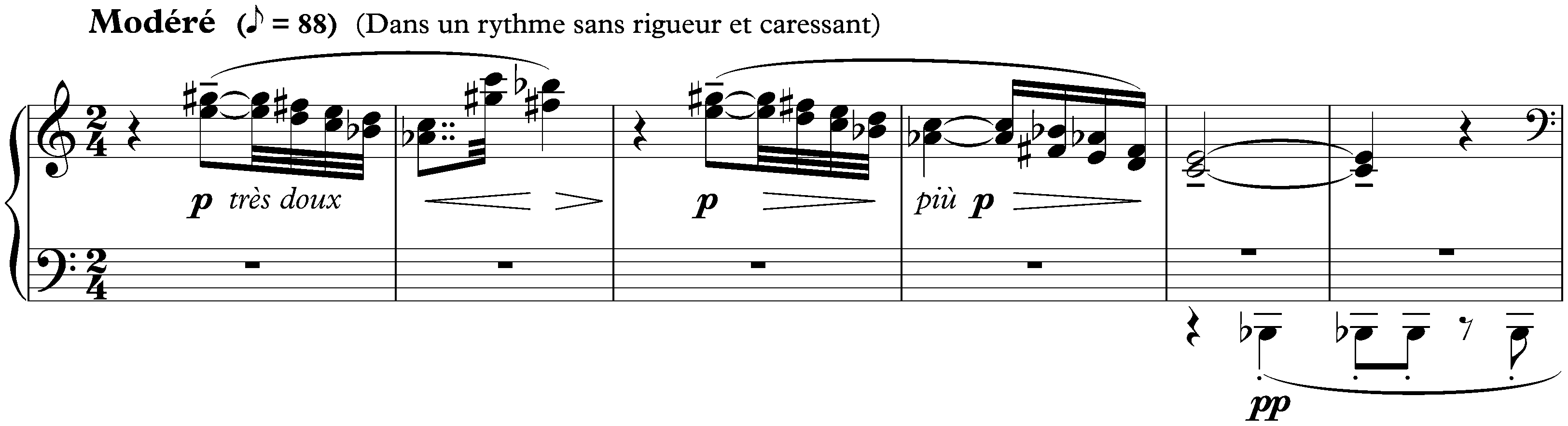 Préludes, Livre 1; 2. Voiles