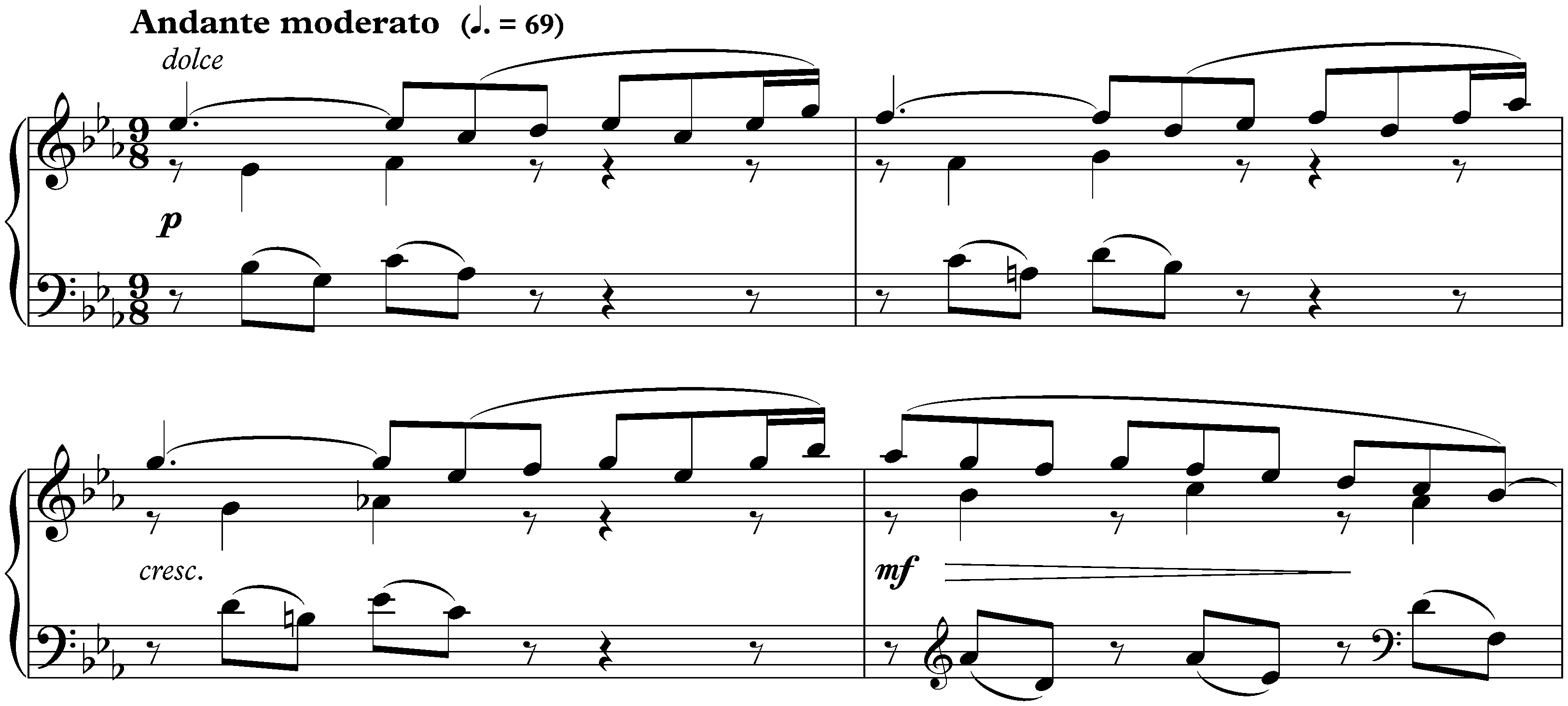 Pièces brèves, op. 84; 1. Capriccio in E-flat major(earlier version)