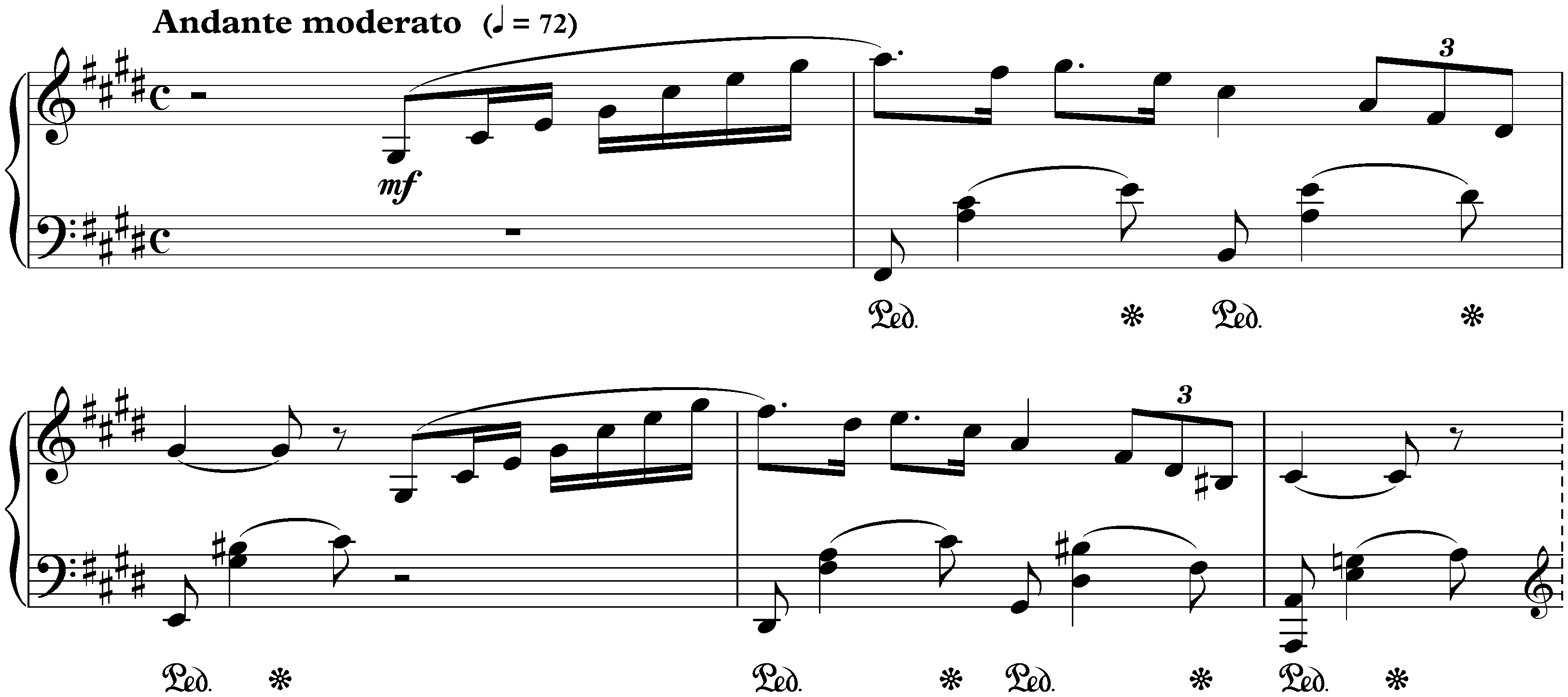 Pièces brèves, op. 84; 5. Improvisation in C-sharp minor