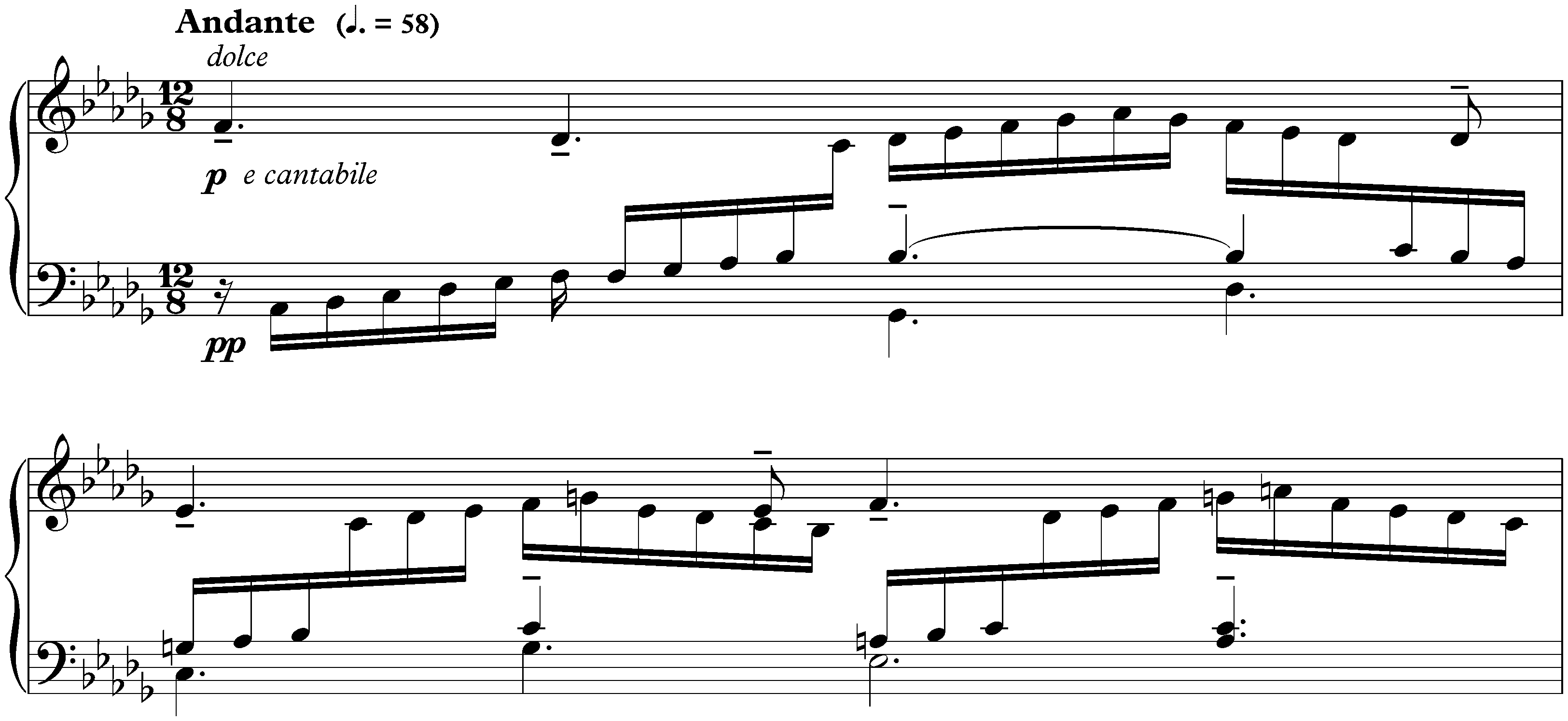 Pièces brèves, op. 84; 8. Nocturne in D-flat major