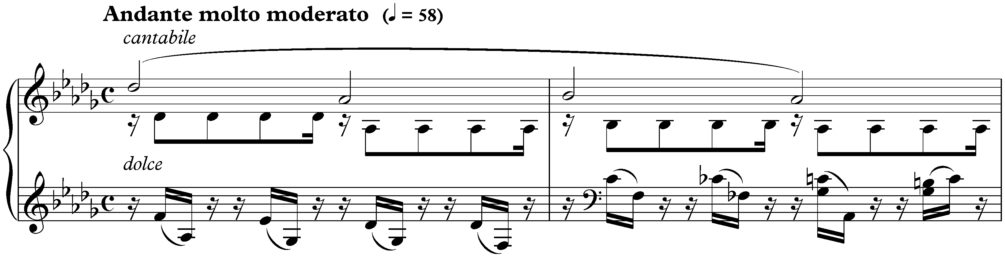 Neuf Préludes, op. 103; 1. D-flat major