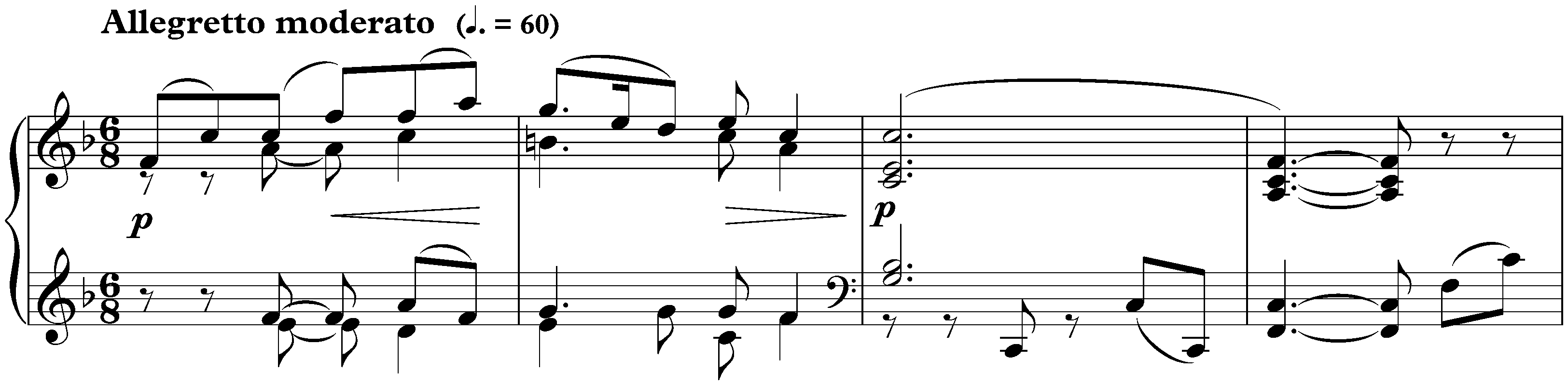 Neuf Préludes, op. 103; 4. F major