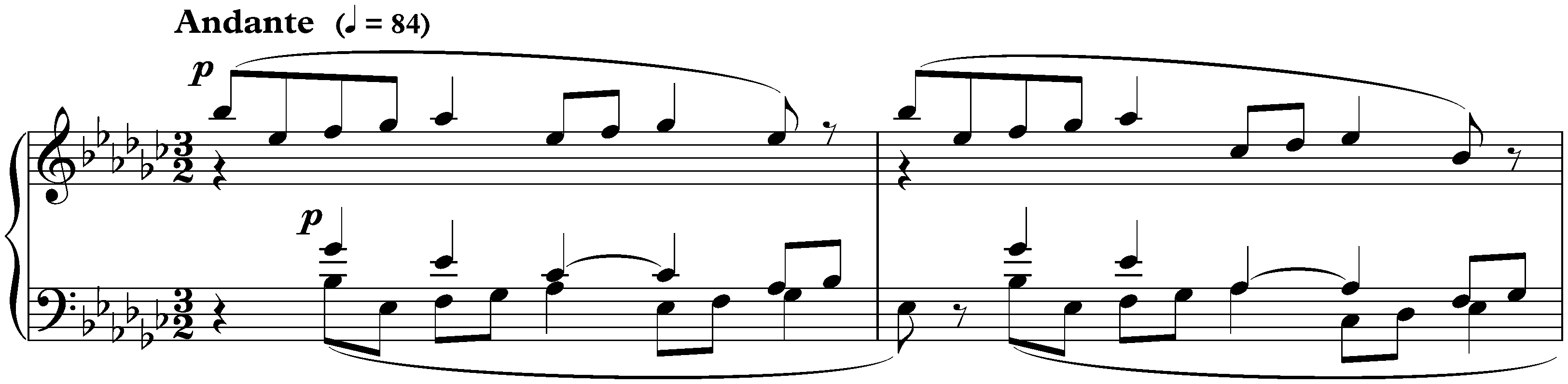 Neuf Préludes, op. 103; 6. E-flat minor