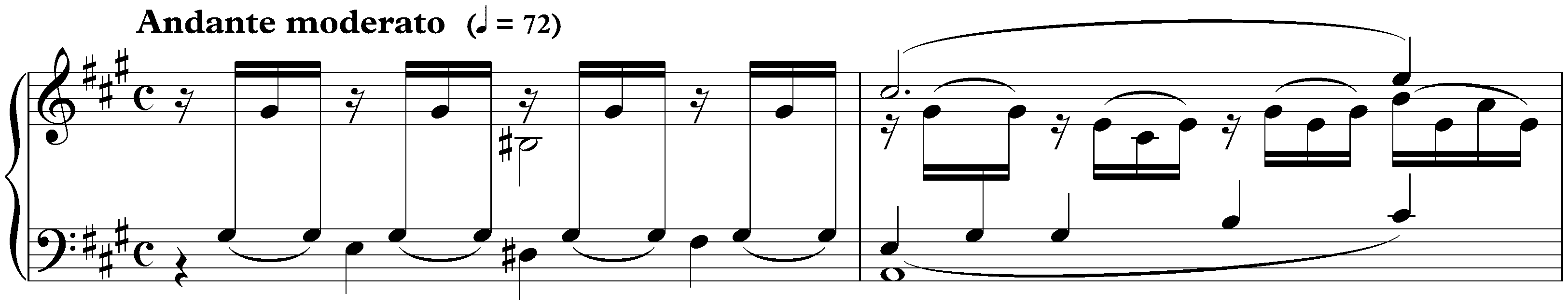Neuf Préludes, op. 103; 7. A major