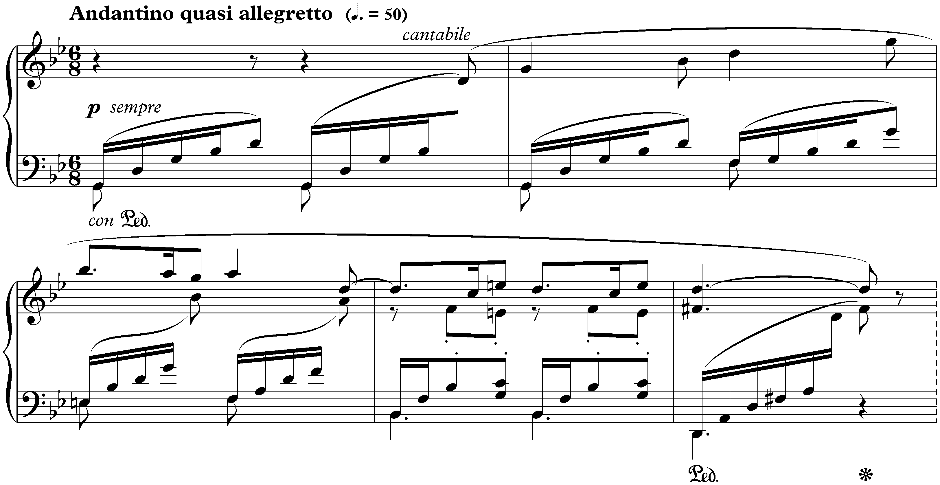 Sicilienne in G minor, op. 78
